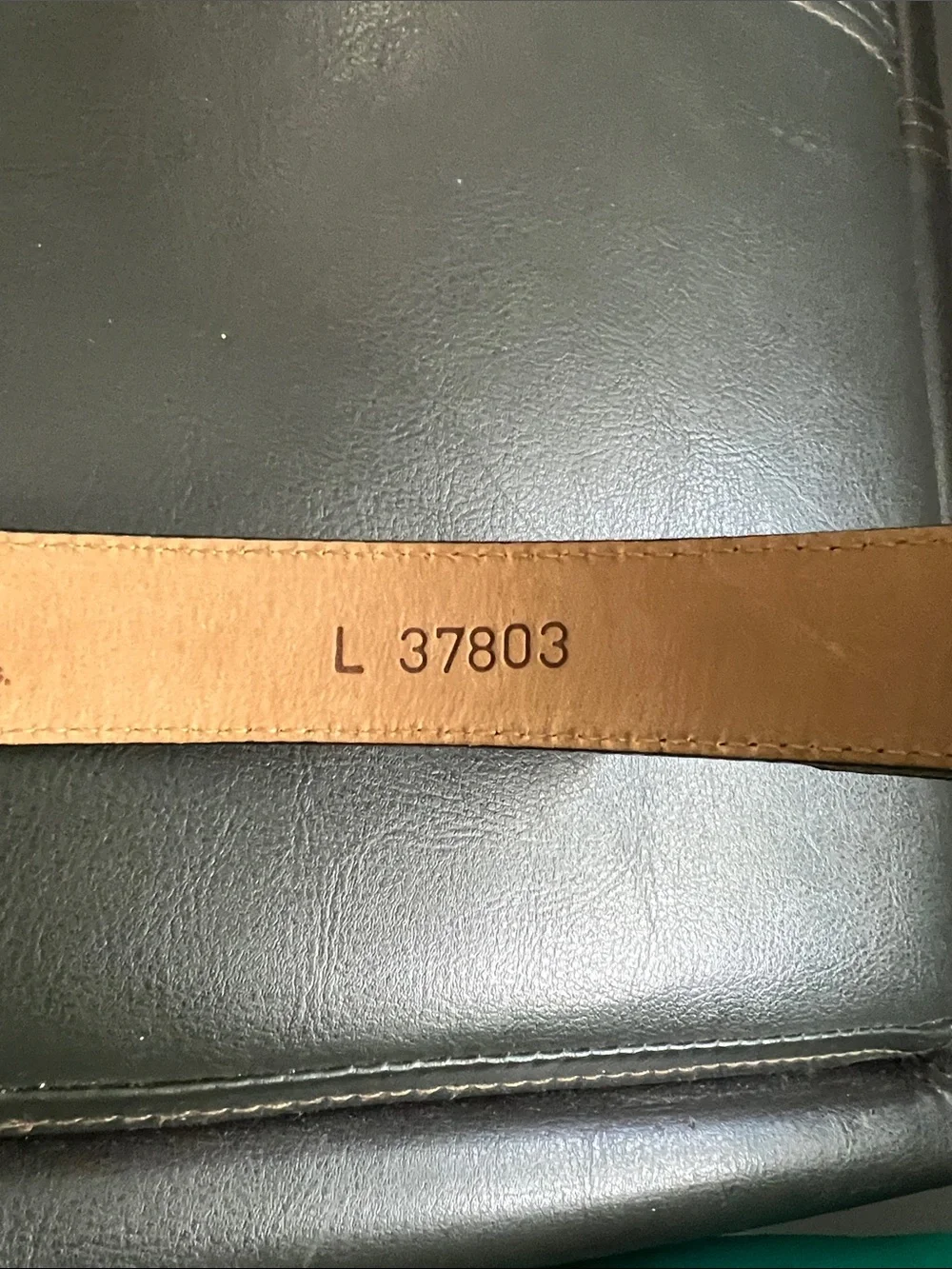 Brighton Museum Collection Black Leather Belt with Gold-Tone Coins Size Large